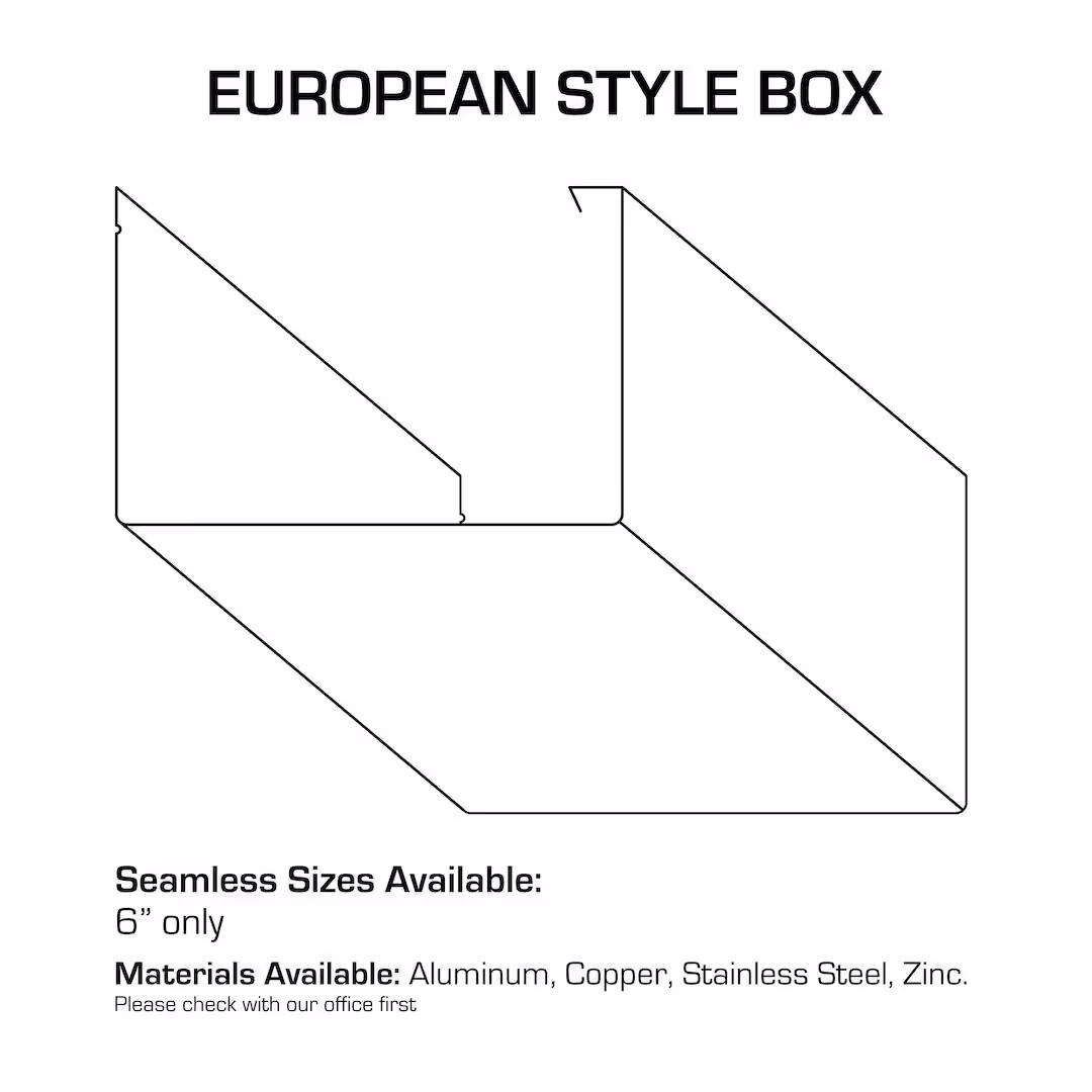 european style box gutter