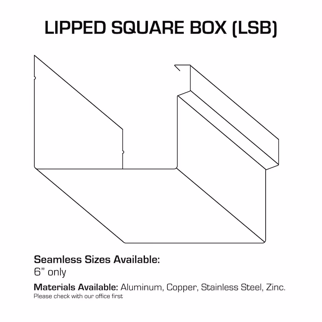 lipped square box gutter